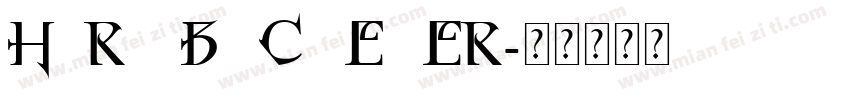 Horst Blackletter字体转换